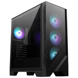 Gabinete Mid Tower Msi Mag Forge 321R Airflow 4 Fan Vidrio Templado