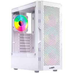 GABINETE MID TOWER SENTEY HUNTER 4 ARGB FAN VIDRIO TEMPLADO BLANCO