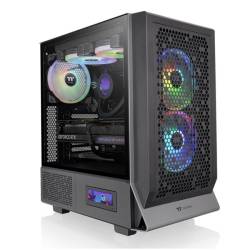 GABINETE MID TOWER THERMALTAKE CERES 300TG VIDRIO TEMPLADO 3 FAN ARGB NEGRO