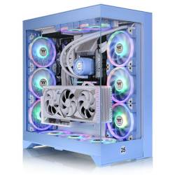 Gabinete Mid Tower Thermaltake E660 Hydrangea  Vidrio Templado Azul 