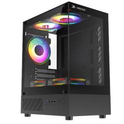 GABINETE MID TOWER X-MICRO AXIS G1 3 FAN FIXED ARGB