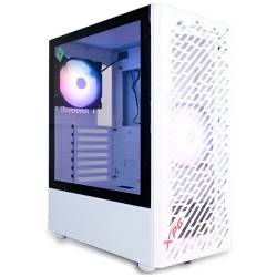 Gabinete Mid Tower XPG Valor Air White 4 Fan Vidrio Templado