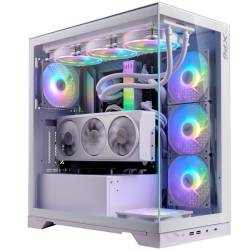 Gabinete Mid Tower Xpg Invader X  5 Fan Argb Vidrio Templado White