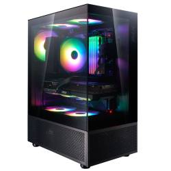 Gabinete Mid Tower Xpg Invader X Mini 5 Fan Argb Vidrio Templado