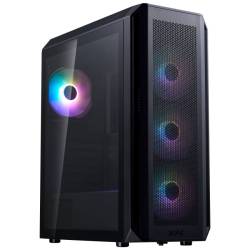 Gabinete Mid Tower Xpg Valor Air Plus Black 4 Fan Vidrio Templado