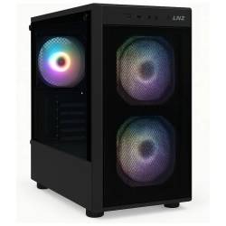GABINETE MINI TOWER LNZ M11 3 FAN FRGB VIDRIO TEMPLADO