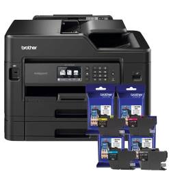 Impresora Brother MFC-J6730DW A3 Multifunción + Pack x4 Tinta Original #