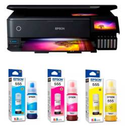 Impresora Epson L8180 Continua Multifunción Fotografica Wifi+ Pack X3 Tinta