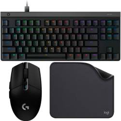 KIT GAMER LOGITECH G515 TKL NEGRO + MOUSE GAMER LOGITECH G305 + PAD #