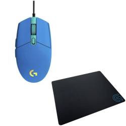 Kit Gamer Logitech Mouse G203 Lightsync + Pad Mouse Logitech G240 #