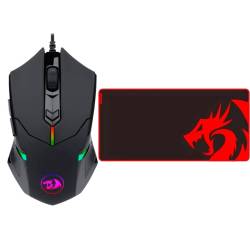 Kit Gamer Mouse Gamer Redragon M601 Centrophorus Rgb + Pad Mouse P006 L #