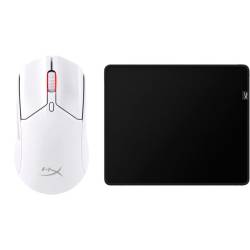 Kit Gamer Mouse HyperX Pulsefire Haste 2 Inalámbrico + Pad Mouse HyperX M#