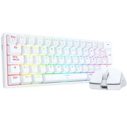 Kit Gamer Redragon Teclado y Mouse K617RGB SP+ M724 Blanco - S143W