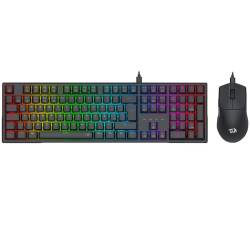 KIT GAMER TECLADO Y MOUSE REDRAGON S146-SP K668 + M724