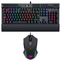 Kit Gamer Teclado Redragon K550 Negro + Mouse M601 Centrophorus Rgb #