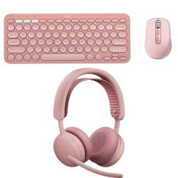 KIT LOGITECH AURICULAR ZONE 2 ES+TECLADO PEBBLE KEYS 2+ MOUSE MX ANYWHERE 3