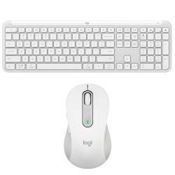 KIT LOGITECH TECLADO K950 BLANCO + MOUSE LOGITECH M650 LARGO BLANCO #