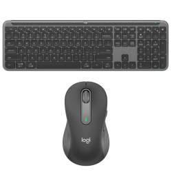 KIT LOGITECH TECLADO K950 NEGRO + MOUSE LOGITECH M650 ZURDOS NEGRO #