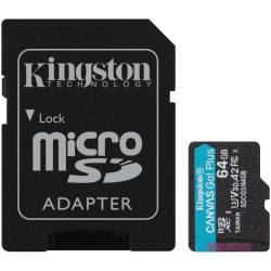 Memoria Microsd+sd 64 Gb Canvas Go Plus Kingston
