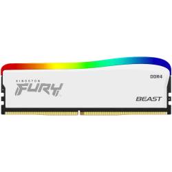 MEMORIA RAM DDR4 - 8GB 3200 MHZ KINGSTON FURY BEAST RGB BLANCO