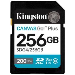 Memoria SD 256 Gb Canvas Go Plus Gen4 Kingston 4k