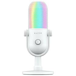 Micrófono Razer Seiren V3 Chroma Rgb Usb Blanco