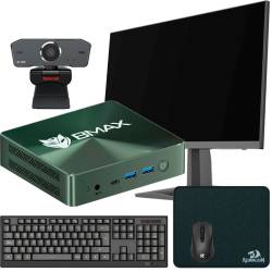 MINI PC BMAX I7 1060NG7 16GB SSD 1TB W11+ MONI 24" 200HZ + KIT REDRAGON #
