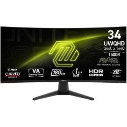 MONITOR GAMER 34" MSI MAG 346CQ UWQHD CURVO 180HZ HDMI DP