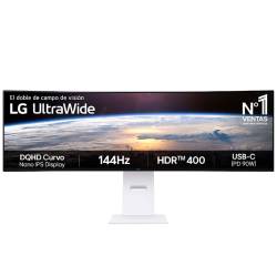 MONITOR GAMER 49" LG ULTRAWIDE CURVO DQHD 144HZ 1MS 49U950A-W