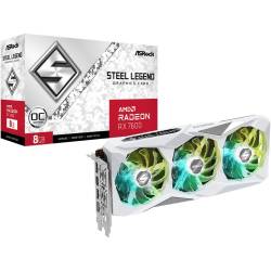 Placa De Video Radeon RX 7600 8Gb Steel Legend Oc White