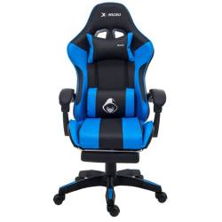 SILLA GAMER X-MICRO XM-B98BU NEGRO Y AZUL