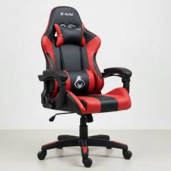 SILLA GAMER X-MICRO XM-B98RD NEGRO Y ROJO