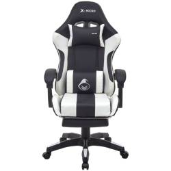 SILLA GAMER X-MICRO XM-B98WH NEGRO Y BLANCO