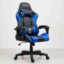 SILLA GAMER X-MICRO XM-B98BU NEGRO Y AZUL