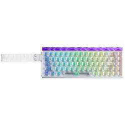 Teclado Gamer Aula 68 HE Blanco Sw Plateado