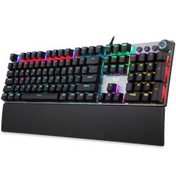 TECLADO GAMER AULA F2058 NEGRO WIRED FULL RGB SW AZUL