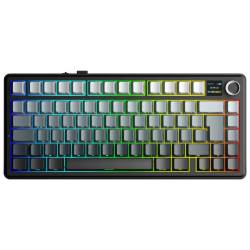 TECLADO GAMER AULA F75 MAX DEGRADÉ RGB SW REAPER NEGRO