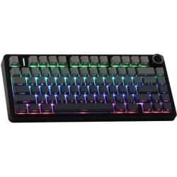 TECLADO GAMER AULA F75 NEGRO DEGRADÉ RGB SW RED