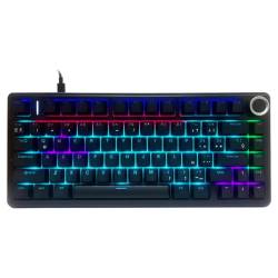 TECLADO GAMER AULA F75 WIRED NEGRO RAINBOW NEGRO SW AZUL