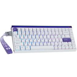 TECLADO GAMER AULA HERO 84 HE BLANCO PURPURA SW MAGNETICO