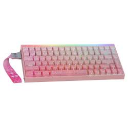 TECLADO GAMER AULA HERO 84 HE ROSA SW MAGNETICO