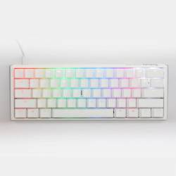 TECLADO GAMER DUCKY ONE 3 MINI 60 MECÁNICO BLANCO RGB USB-C SW ROJO