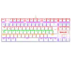 Teclado Gamer Redragon K552W-KR Kumara 2 Rainbow Blanco Switch Rojo
