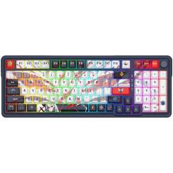 Teclado Gamer Redragon K686AK Eisa RGB Pro Negro Y Blanco Anime