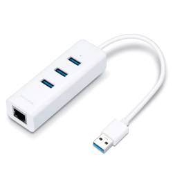 Usb 3.0 a Rj45 + Minihub Ethernet Tp-link UE330