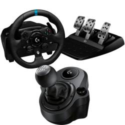Volante Logitech G923 Pedalera Pc Xbox  + Palanca De Cambios Logitech #