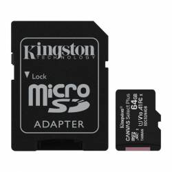 Memoria MicroSD+SD 64 Gb Canvas Select Plus Kingston