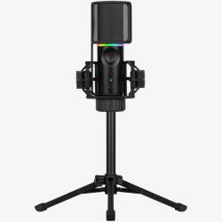 Microfono Aerocool Streamplify 48-RGB-TP-BK Tripode 