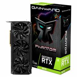 Placa De Video LHR GeForce RTX 3070 8Gb Gainward Phantom +