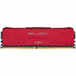 Memoria Ram DDR4 - 8Gb 3000 Mhz Crucial Ballistix Rojo